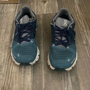 On Cloud blue shoes